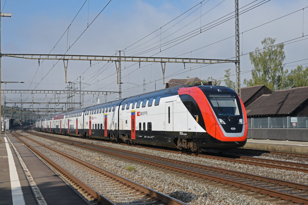 RABe 502 010-7 Twindexx durchfährt den Bahnhof Rupperswil. Die Aufnahme stammt vom 03.09.2019.