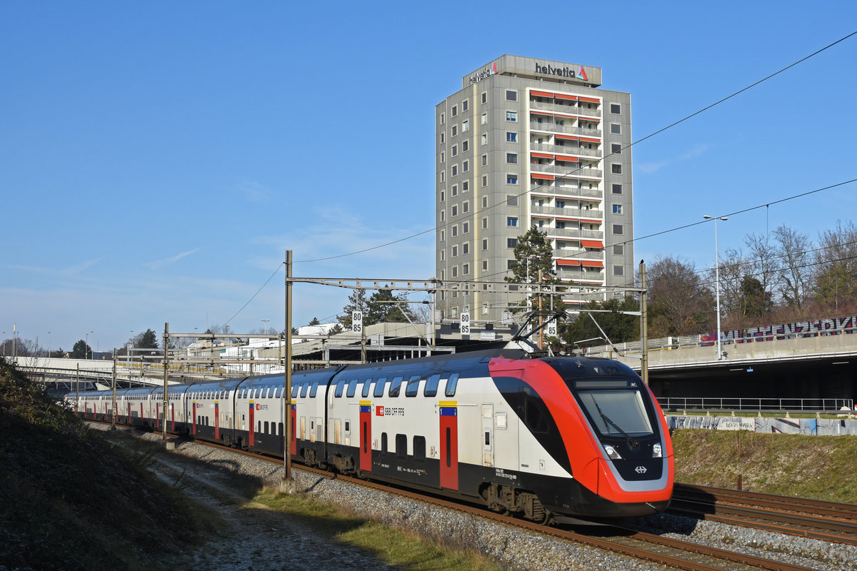 RABe 502 212-9 Twindexx fährt Richtung Bahnhof SBB. Die Aufnahme stammt vom 02.01.2020.