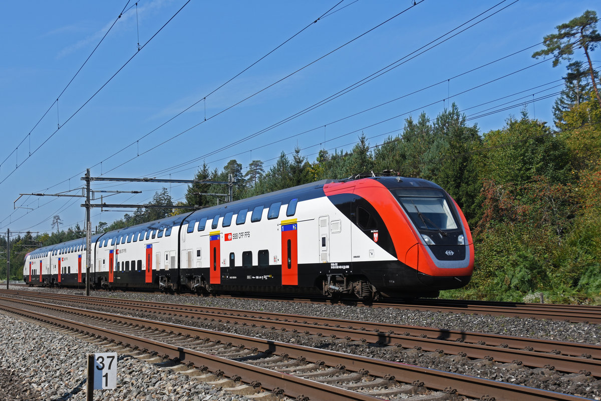 RABe 502 402-6 Twindexx, fährt Richtung Bahnhof Rupperswil. Die Aufnahme stammt vom 14.09.2020.