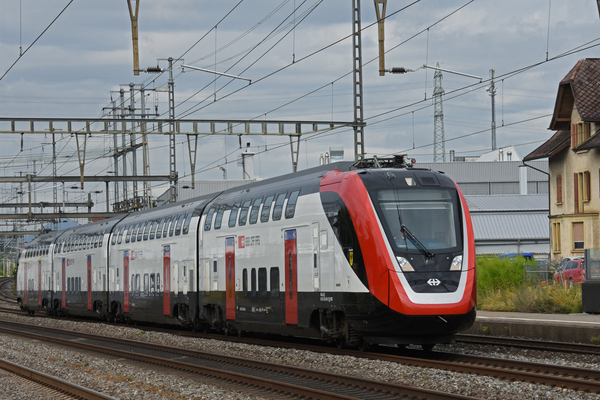 RABe 502 404-2 durchfährt den Bahnhof Rupperswil. Die Aufnahme stammt vom 31.07.2019.