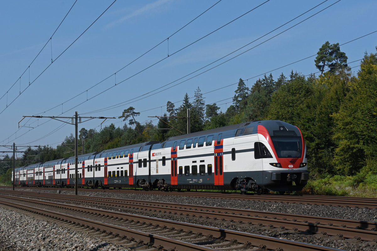 RABe 511 024 fährt Richtung Bahnhof Rupperswil. Die Aufnahme stammt vom 14.09.2020.