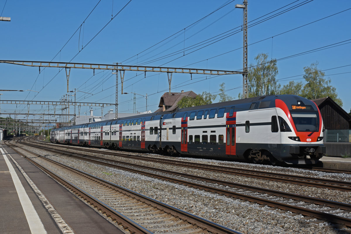 RABe 511 037 durchfährt den Bahnhof Rupperswil. Die Aufnahme stammt vom 24.06.2020.