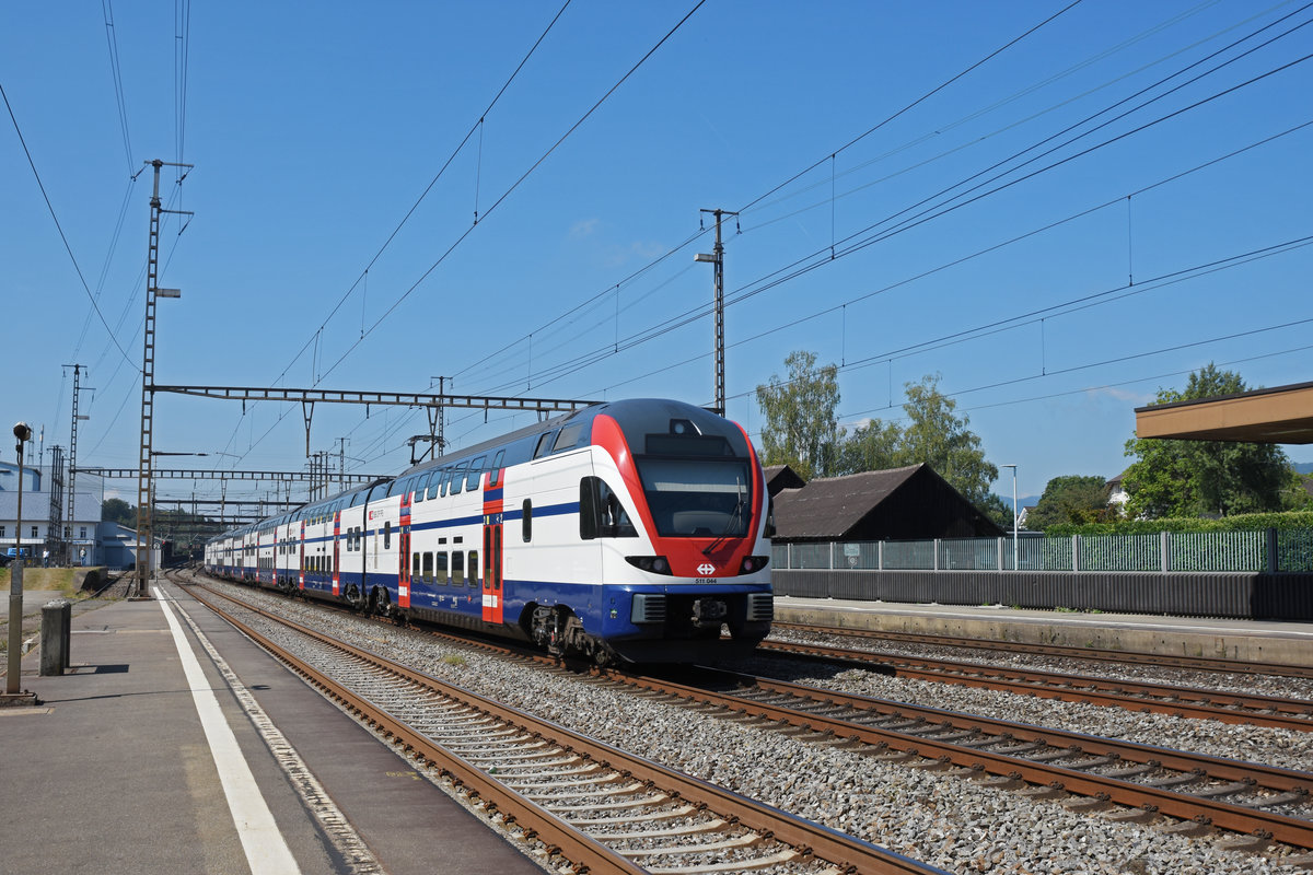 RABe 511 044 durchfährt den Bahnhof Rupperswil. Die Aufnahme stammt vom 03.09.2019.