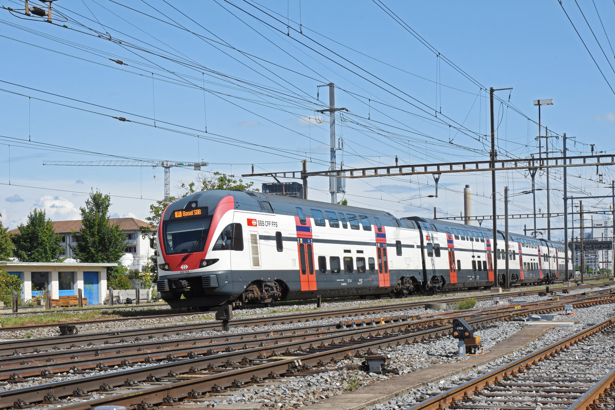 RABe 511 113 durchfährt den Bahnhof Pratteln. Die Aufnahme stammt vom 07.09.2019.