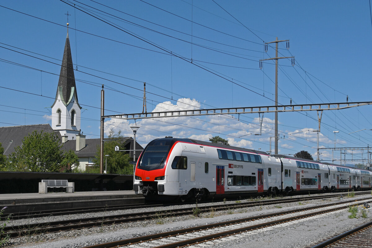 RABe 512 029.5 KISS durchf�hrt am 10.07.2026 den Bahnhof Kaiseraugst.