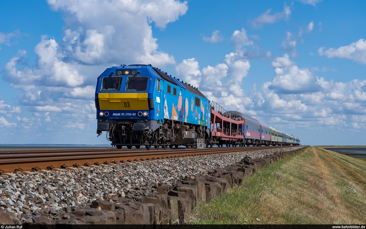 RAG 251 003 / Alpen-Sylt-Nachtexpress Salzburg/Konstanz - Westerland (Sylt) / Morsum, 23. August 2021