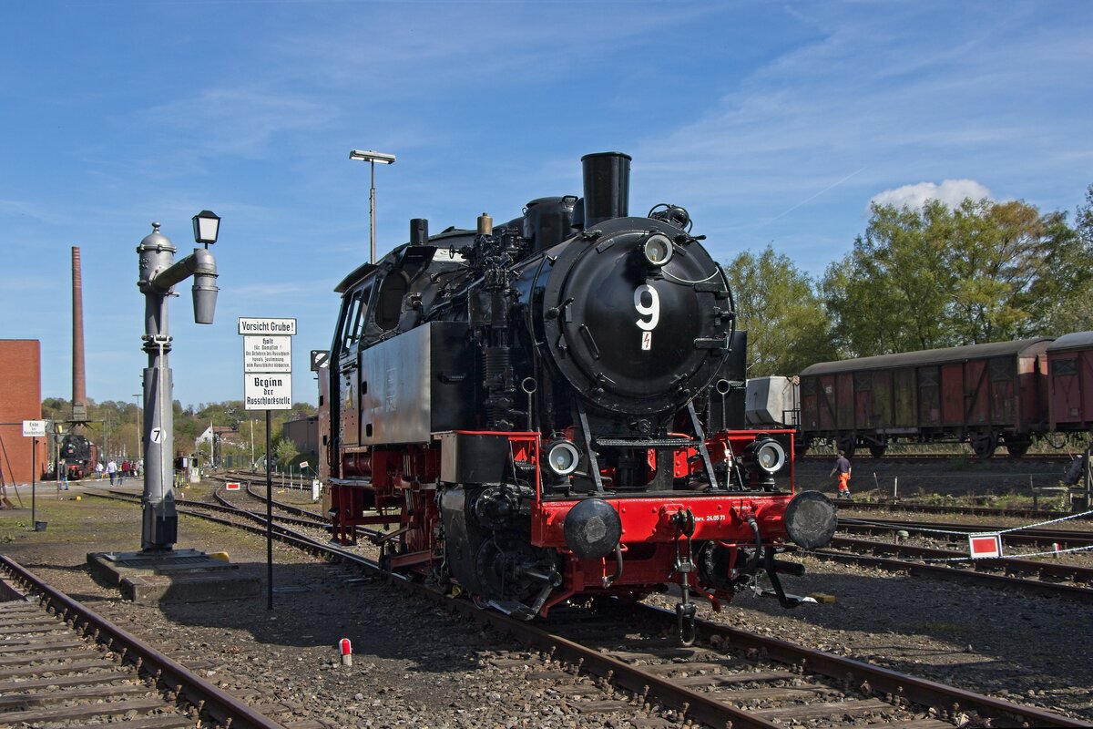 RAG D-724 (80 030), auch Königsborn 9 bzw. Heinrich-Robert 9, zu den Museumstagen im Eisenbahnmuseum Bochum-Dahlhausen (30.04.2023) 