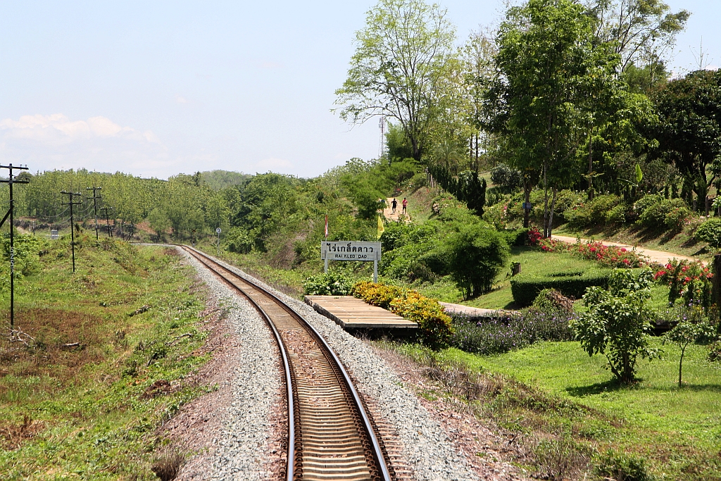 Rai Kled Dao Station, Blickrichtung Chiang Mai, am 19.Mai 2018.