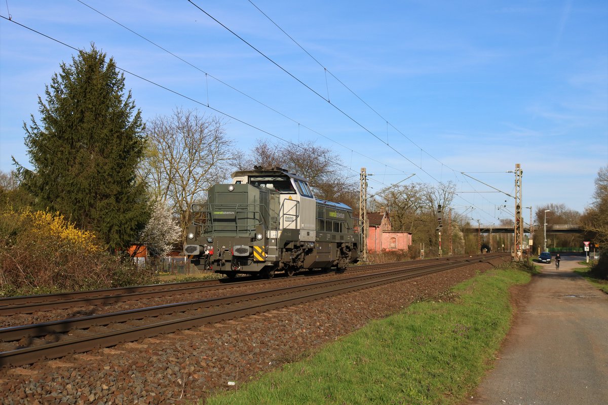 Railadventure Diesellok Vossloh DE18 (4185 011-1) in Maintal Ost am 15.03.20