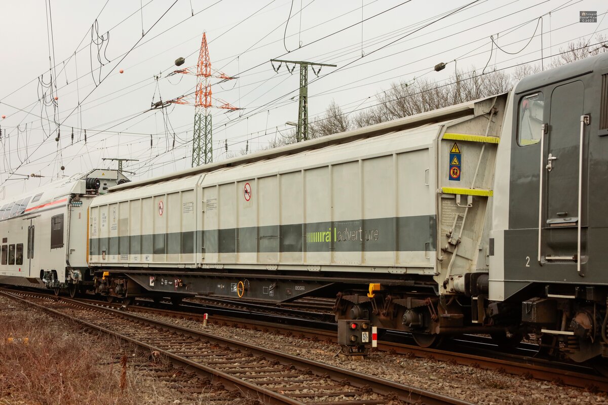 Railadventure Kuppelwagen in Köln Gremberg, Februar 2025.