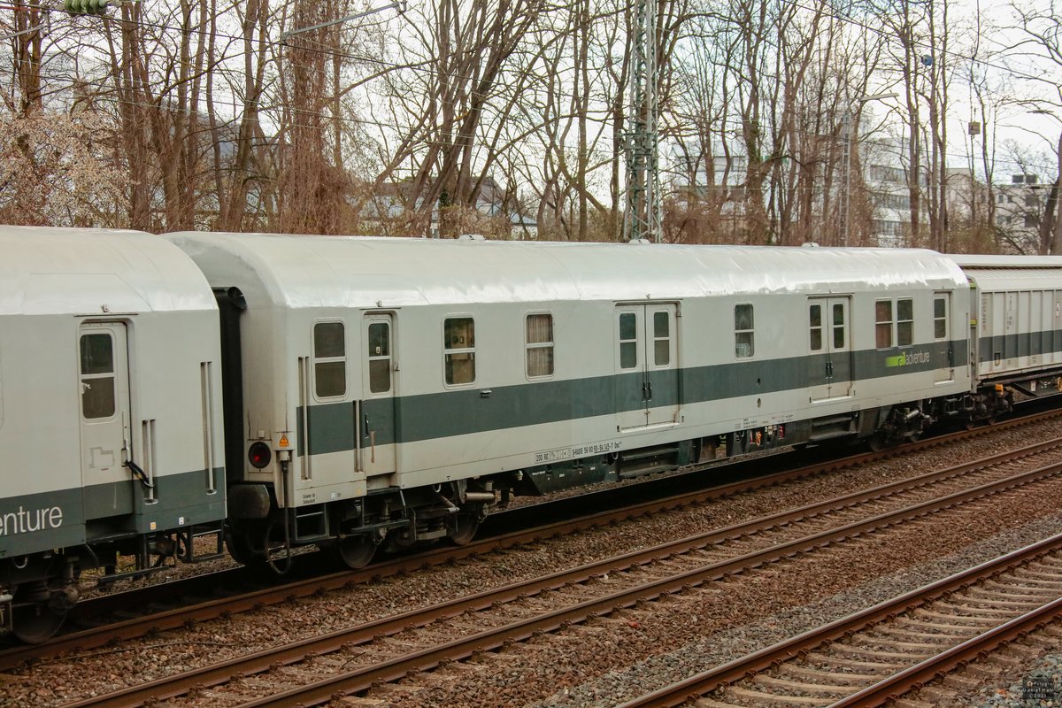 Railadventure Wagen in Wuppertal, April 2021.