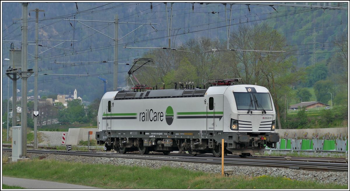 RailCare Vectron 9185 4476 451-0 in Felsberg.(21.04.2020)