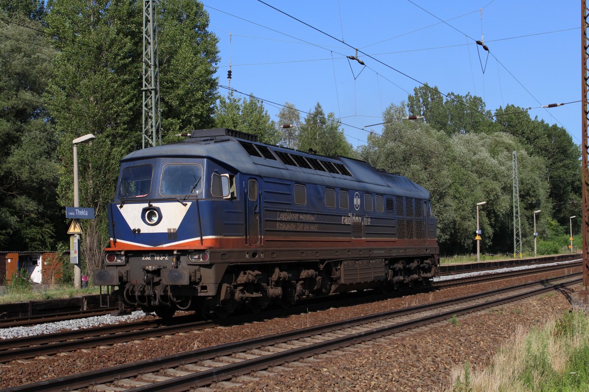 Raildox Ludmilla 232 103 bei der Lz-Leistung durch Leipzig Thekla. Aufgenommen am 06.07.2015