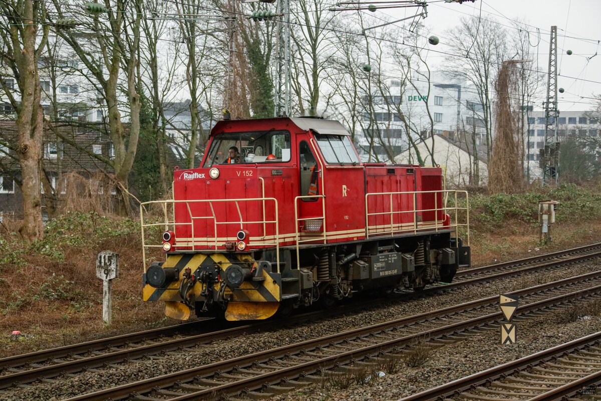 Railflex V152 in Wuppertal, am 23.02.2023.