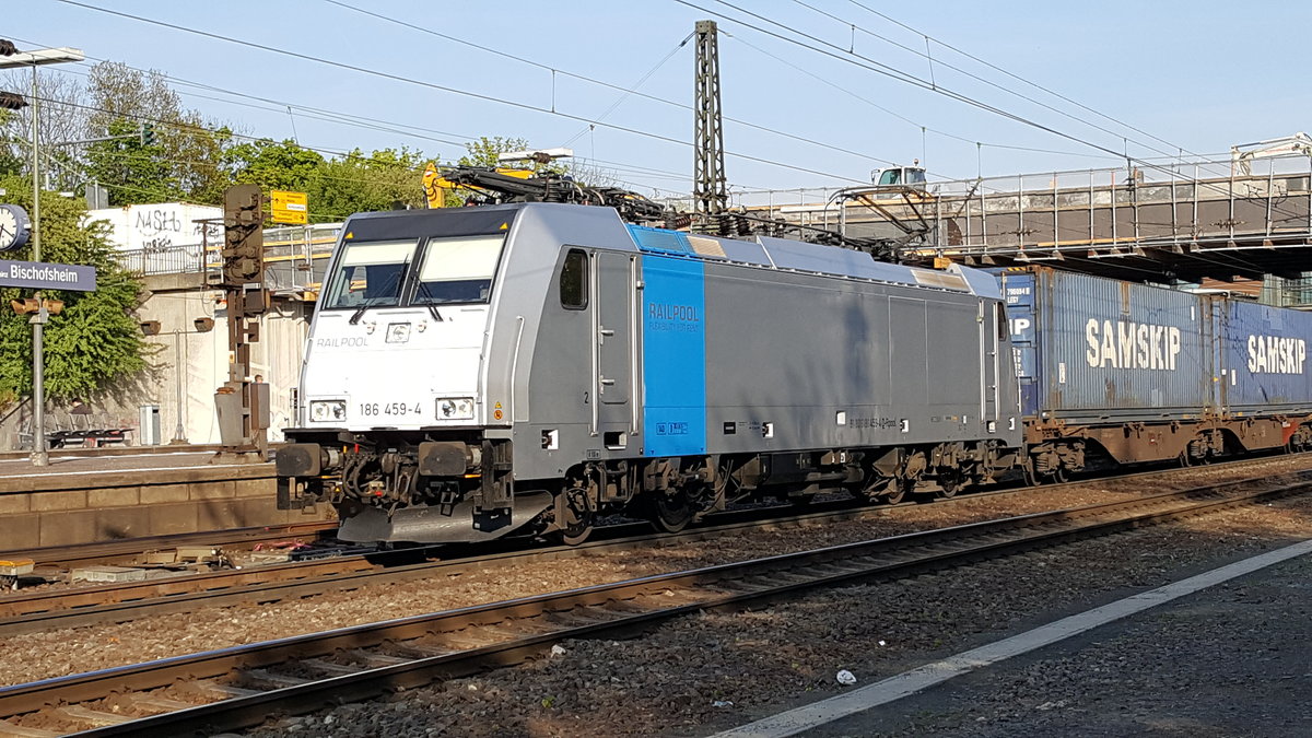 Railpool 186 459-4 in Mz-Bischofsheim am 20.4.2017