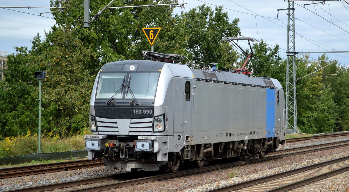 Railpool GmbH, München [D]  193 990  [NVR-Nummer: 91 80 6193 990-9 D-Rpool], aktueller Mieter? am 08.09.20 Durchfahrt Bf. Golm (Potsdam). 