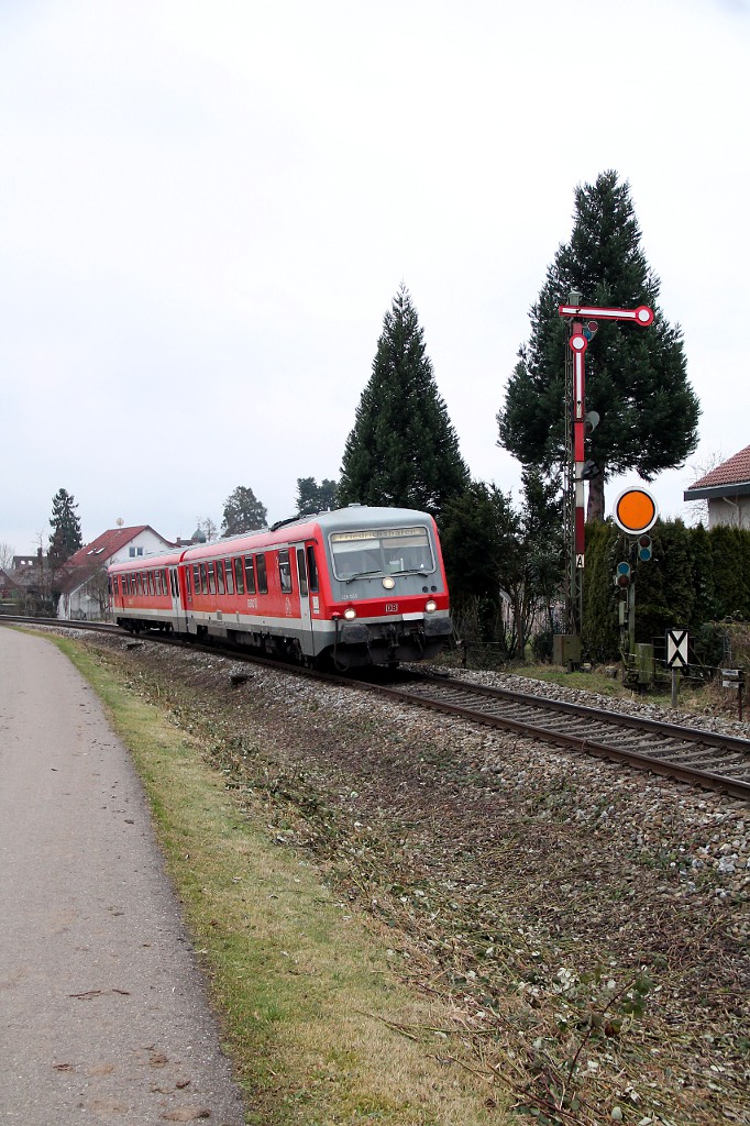 RB 22718 mit 628 550 am ESig Nonnenhorn (24.01.2015)