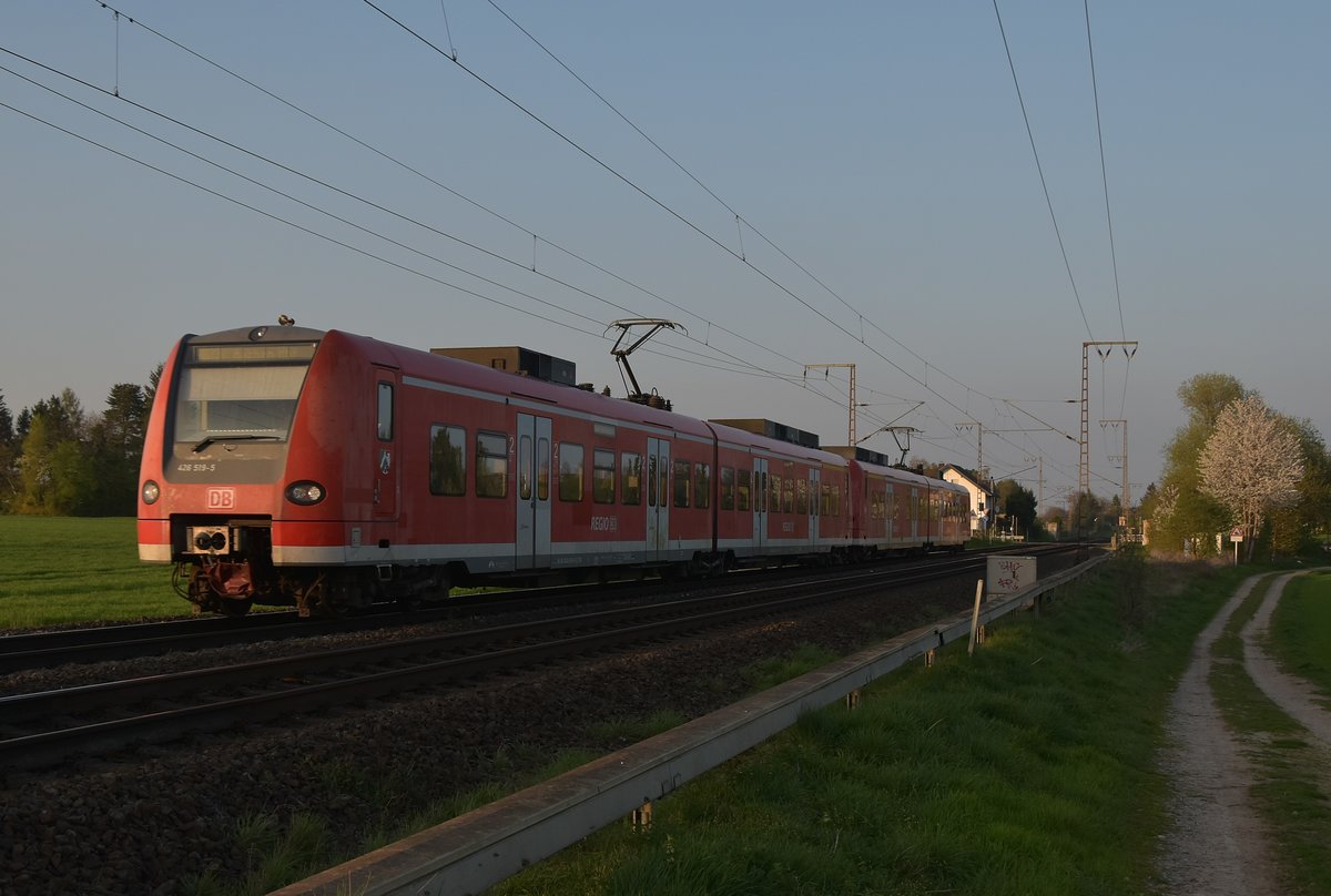 RB 33 Doppel nach Aachen, mal wieder sind der 426 519 und 516 nach Aachen Hbf unterwegs. 3.4.2017
