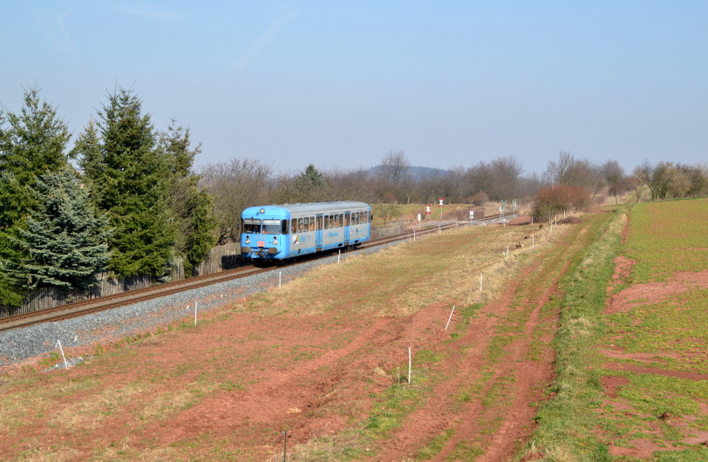 RB 34992 Klostermansfeld - Wippra am 19.03.2015 in Höhe der Ortschaft Vatterode 