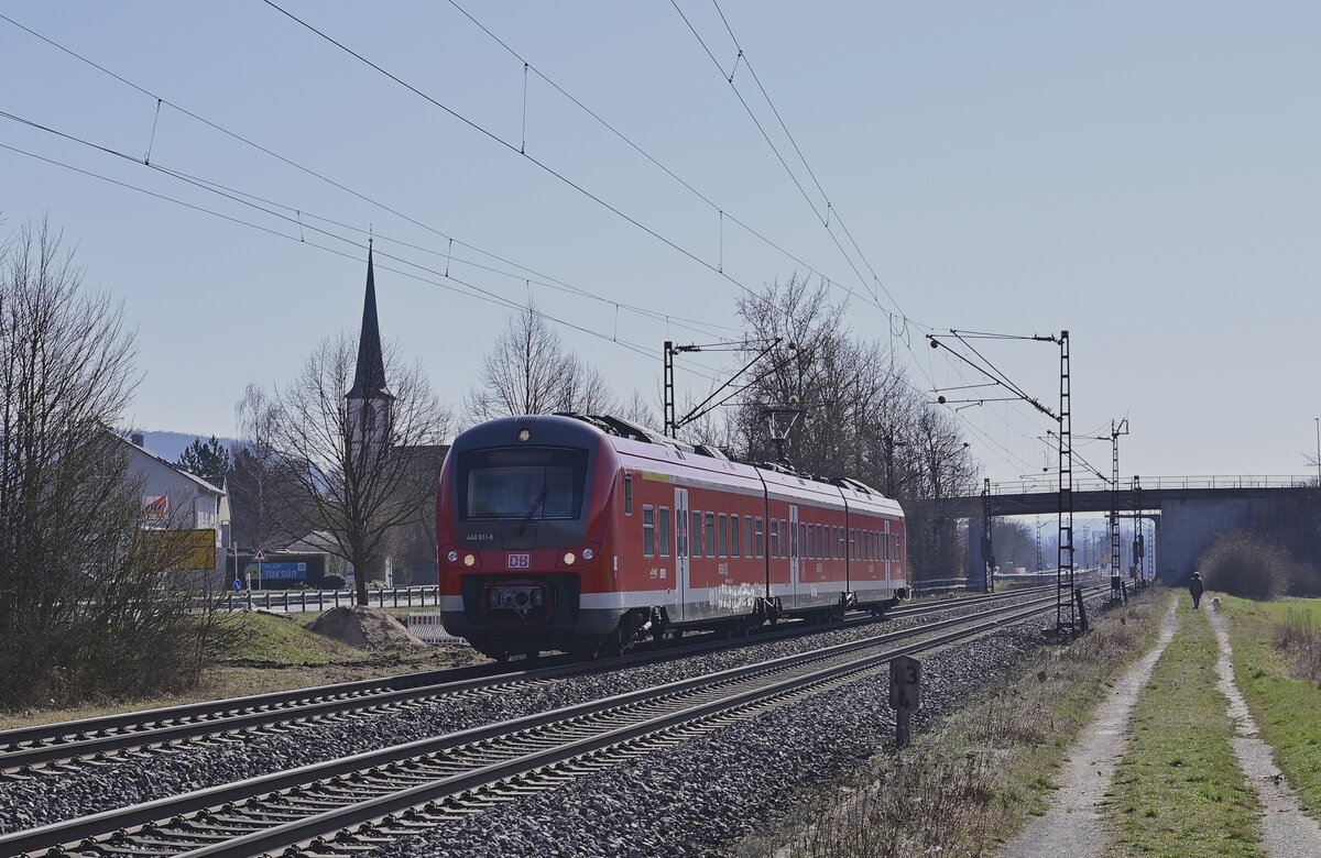 RB 53 alias 440 811 bei Thüngersheim am 1.3.2022