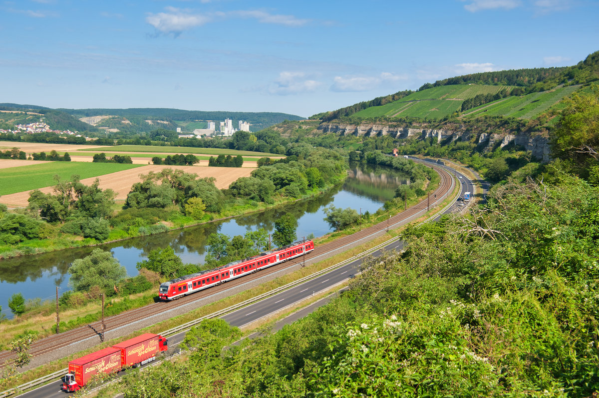 RB 58023 (Gemünden (Main) - Bamberg) bei Himmelstadt, 01.08.2019