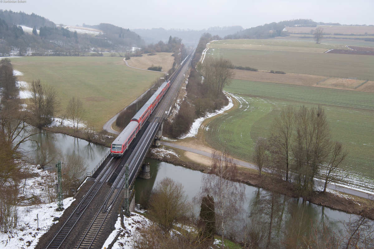 RB 59089 von Nürnberg nach München bei Dollnstein, 24.03.2018