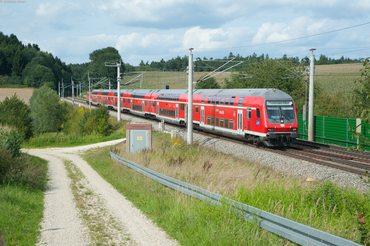 RB 59097 von Nürnberg Hbf nach München Hbf bei Petershausen, 21.08.2017