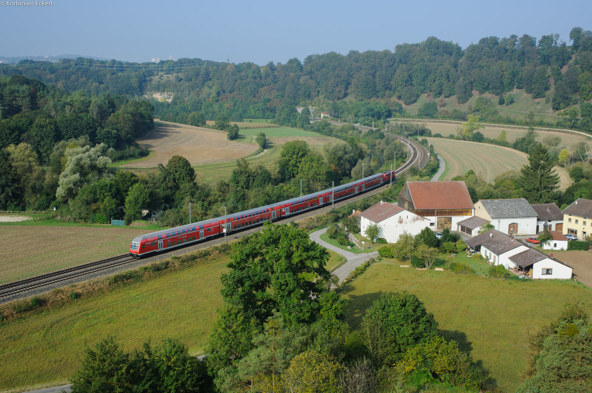 RB 59148 von München nach Nürnberg bei Hagenacker, 24.09.2016