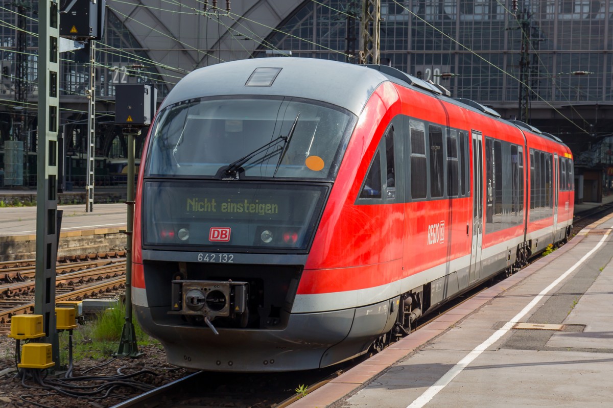 RB hat Einfahrt in den Leipziger Hbf. 29.5.14