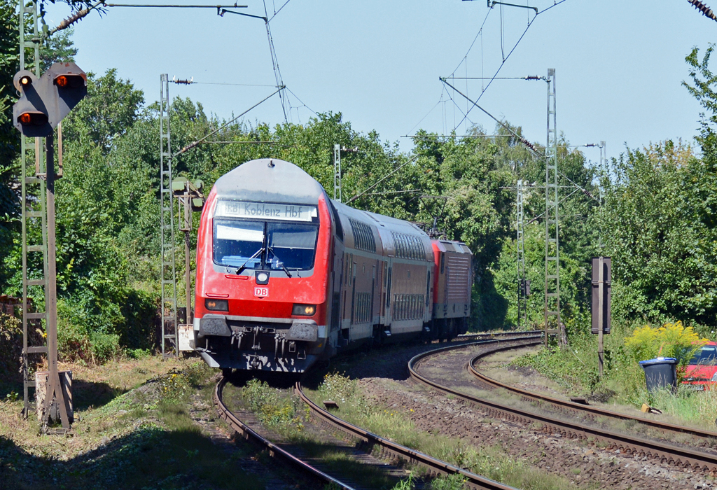 RB mit Dostos nach Koblenz durch Bonn-Beuel - 17.08.2016