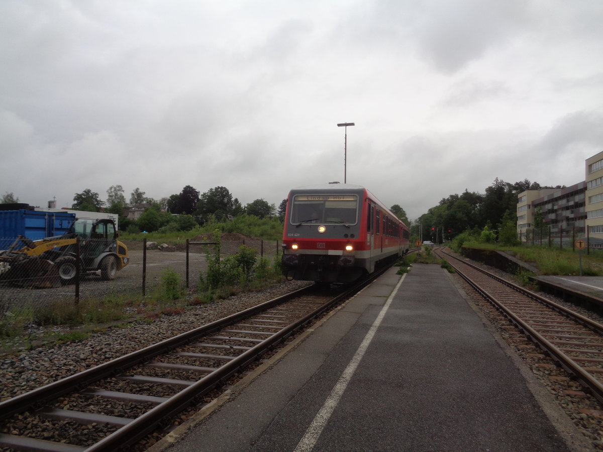 RB nach Lindau Hbf. Wangen(Allgäu), Juni 2016