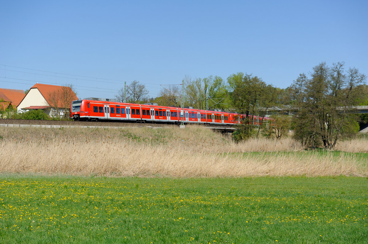 RB (Würzburg Hbf - Treuchtlingen) bei Rosenbach, 25.04.2020
