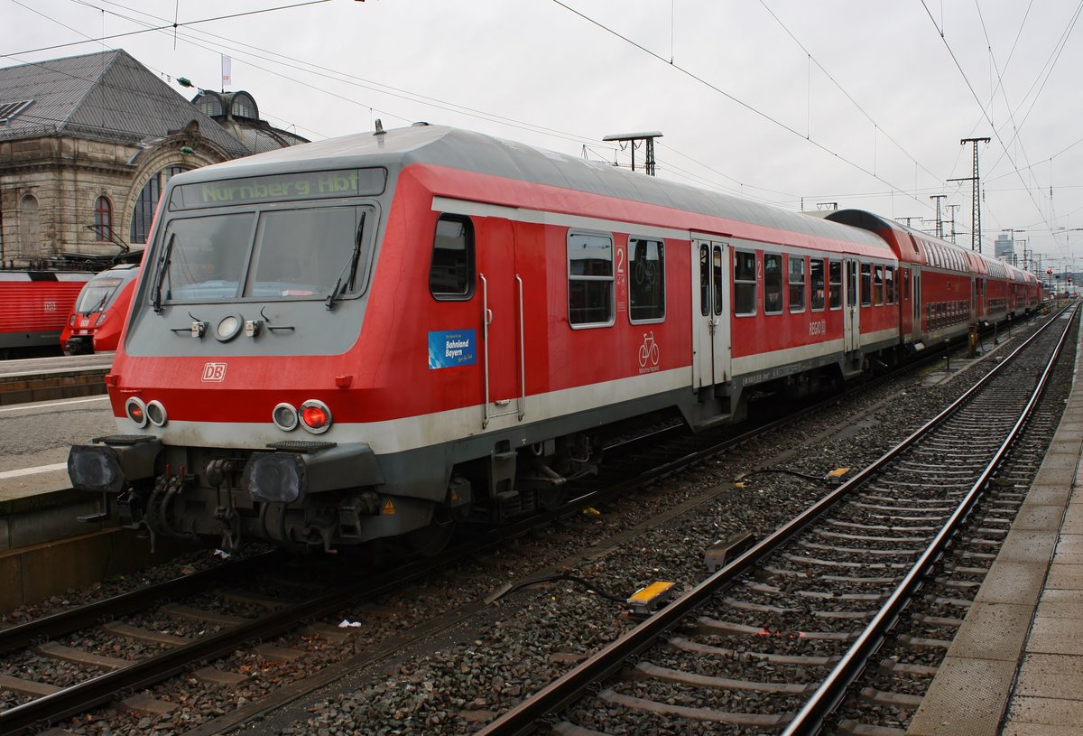 RB59090 von München Hauptbahnhof nach Nürnberg Hauptbahnhof hat am 28.12.2017 das Ziel der Fahrt erreicht.