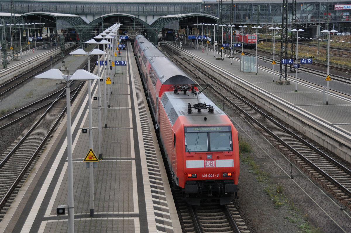 RB60 mit 146 001-3 @ Darmstadt 22 November 2016