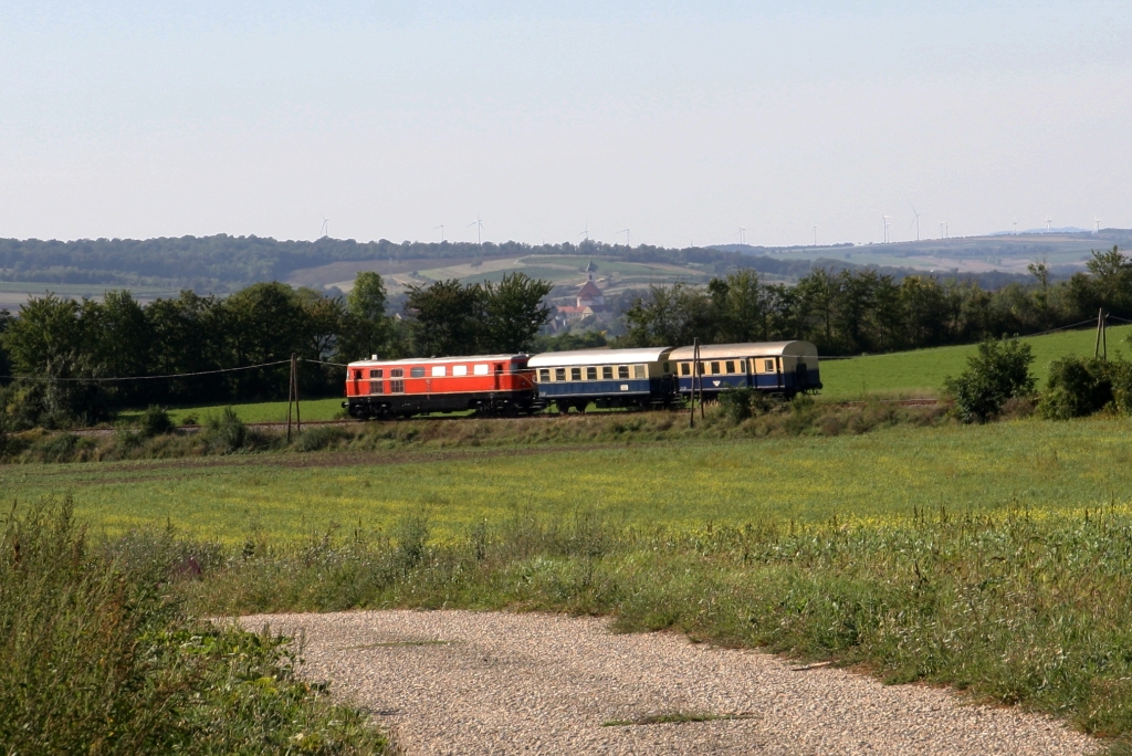 RBAHN 2050.09 als SR 17292 (Gänserndorf - Groß Schweinbarth) am 15.September 2019 zwischen Matzen und Raggendorf.