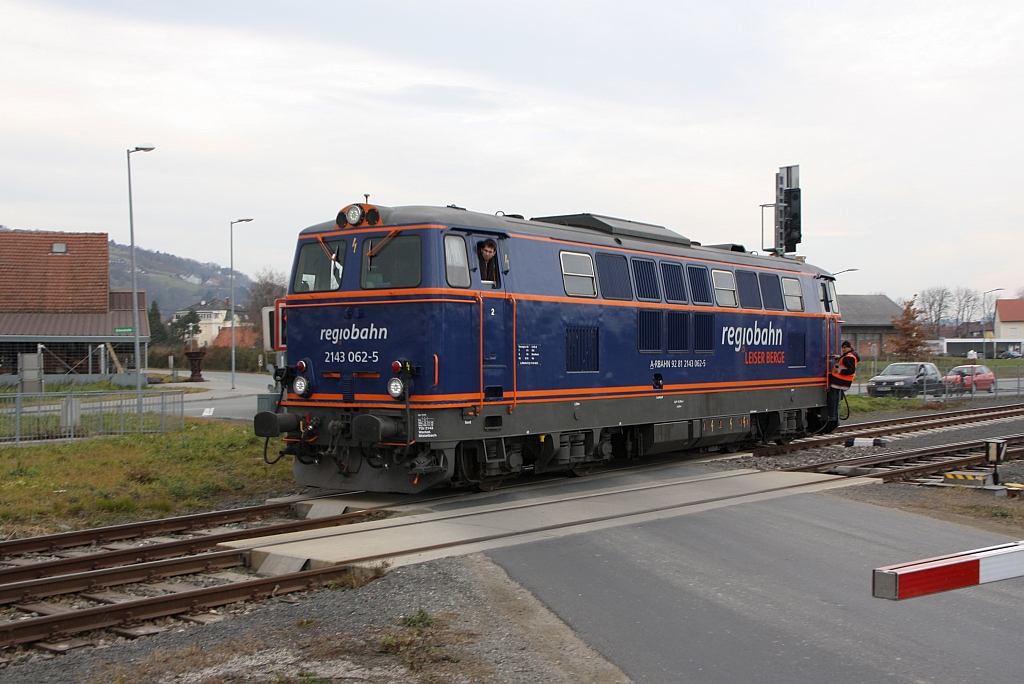 RBAHN 2143 062-5 am 25.November 2017 beim Verschub in Hartberg.