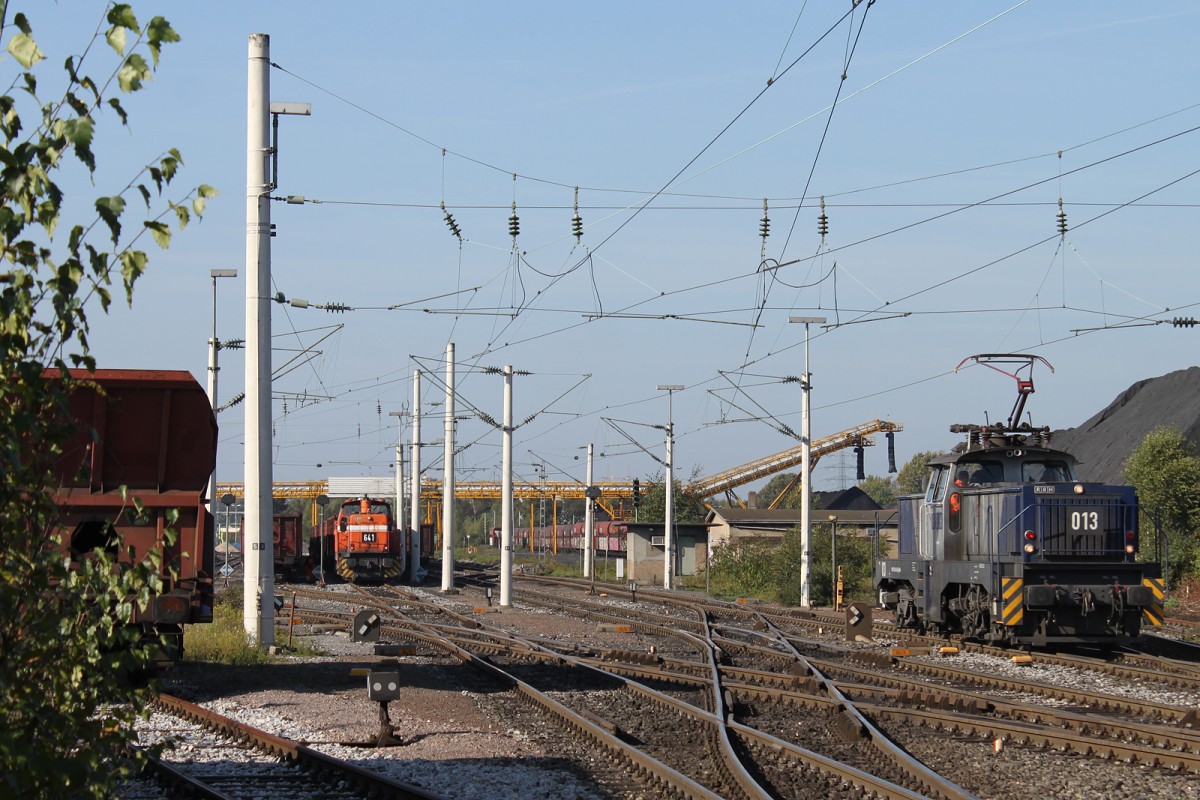 RBH 013 am 04.10.14 im Hafen Prosper. Das Bild ist mit Genehmigung der RBH vom RBH Gelände entstanden.