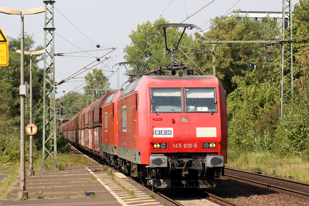 RBH 145 010-5 mit RBH 145 021-2 in Bonn-Oberkassel 28.8.2018