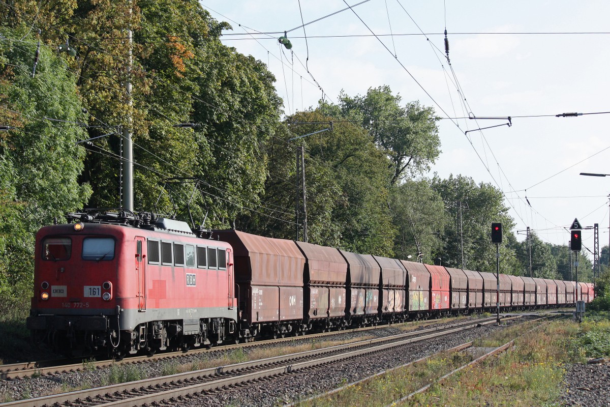 RBH 161 (140 772) am 1.10.13 mit einem Kohlezug in Ratingen-Lintorf.