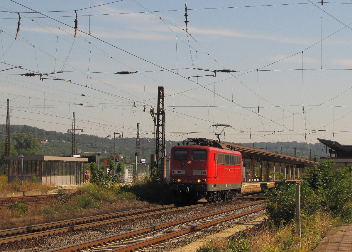 RBH 269 als Tfzf Richtung Bad K�sen, am 07.09.2013 in Naumburg (S) Hbf.
