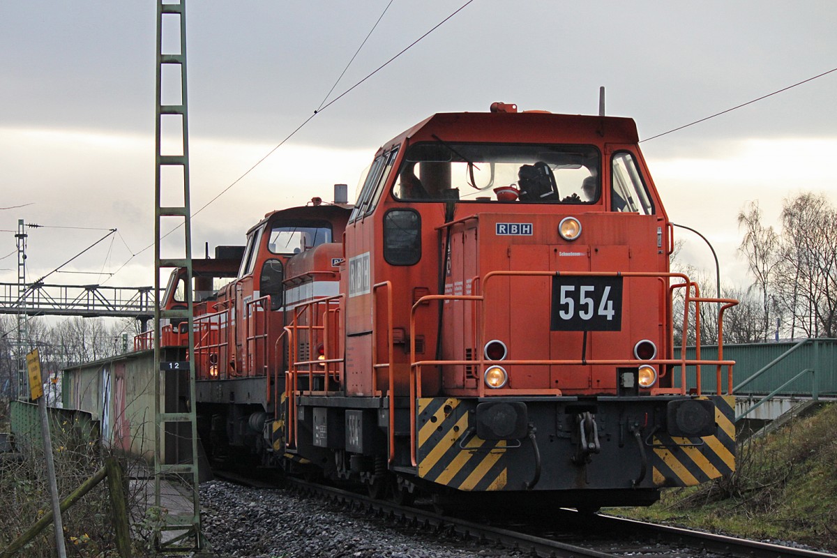 RBH 676,641 und 554 am 25.12.14 in Bottrop.