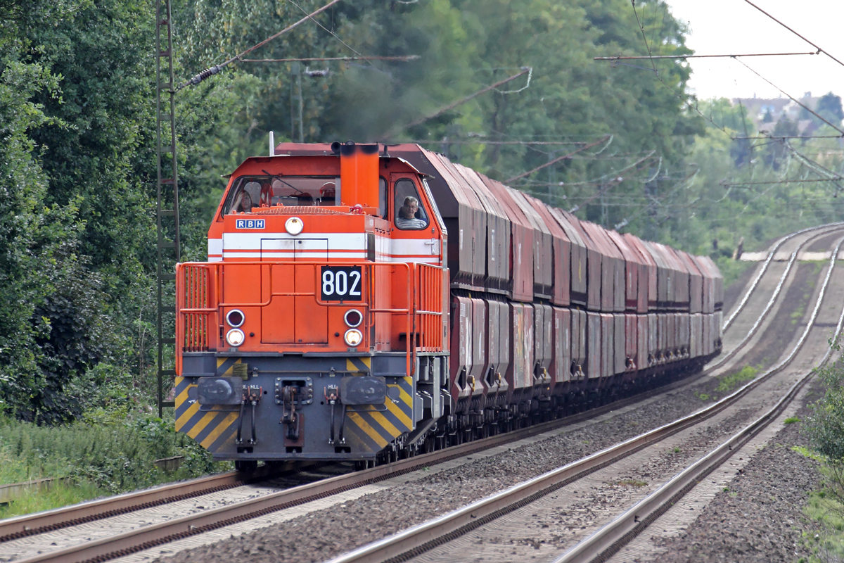 RBH 802 (275 802-3) am BÜ KM27,298 auf der Hamm-Osterfelder Strecke in Recklinghausen 26.8.2015