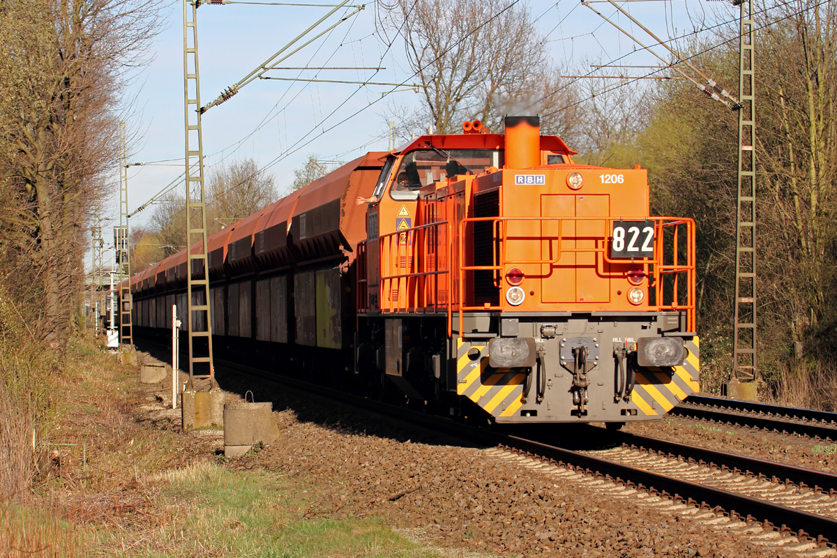 RBH 822 auf der Hamm-Osterfelder Strecke in Recklinghausen 20.3.2014