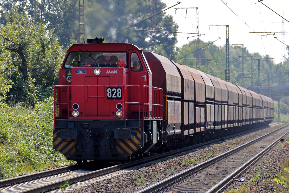 RBH 828 auf der KBS 425 am BÜ 13,272 bei Recklinghausen 27.8.2014