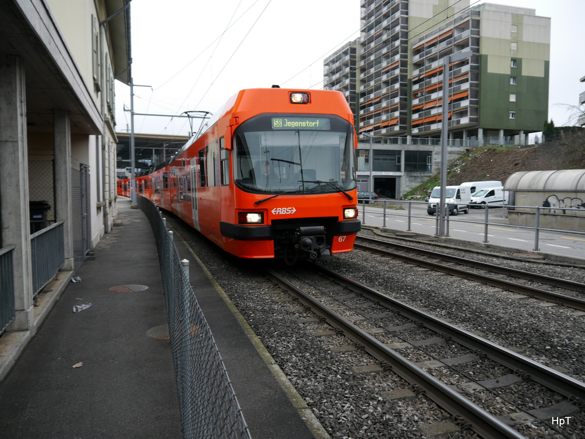 RBS - Be 4/12  67 als Regio nach Jegenstorf unterwegs in Zollikofen am 06.01.2018