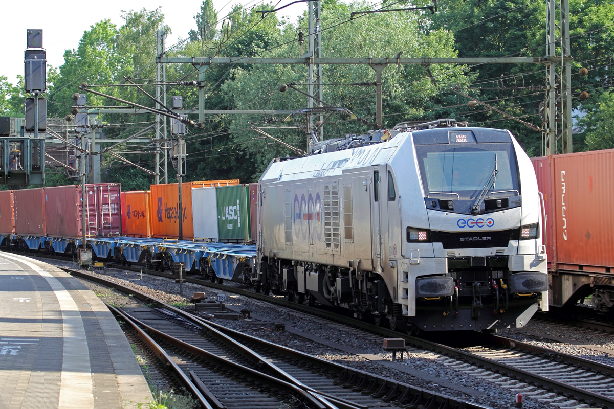 RCM 159 214-6 unterwegs für ECCO in Hamburg-Harburg 9.6.2021