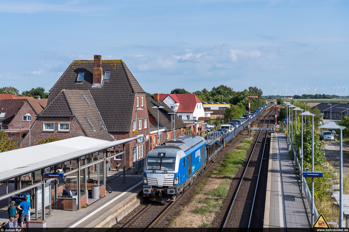RDC 247 909 / Autozug Sylt / Klanxbüll, 24. August 2021