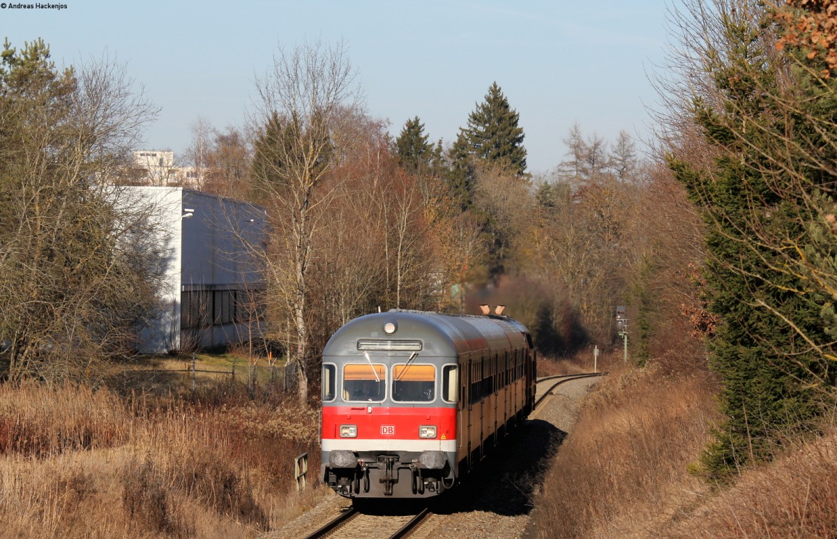 RE 22311 (Rottweil-Neustadt(Schwarzw)) mit Schublok 218 431-5 bei Schwenningen 26.12.15