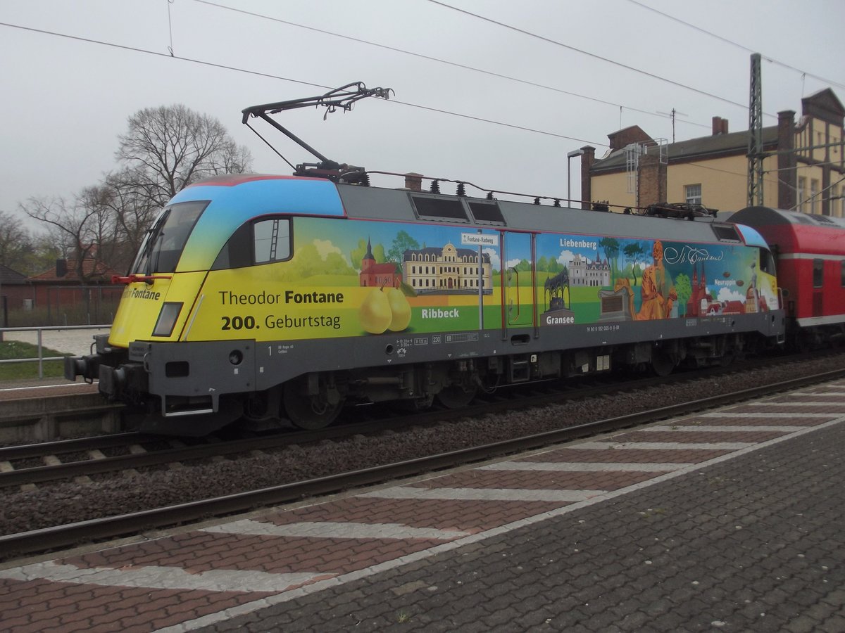 RE 3115 Magdeburg - Eisenhüttenstadt am 05.04.2019 in Burg.