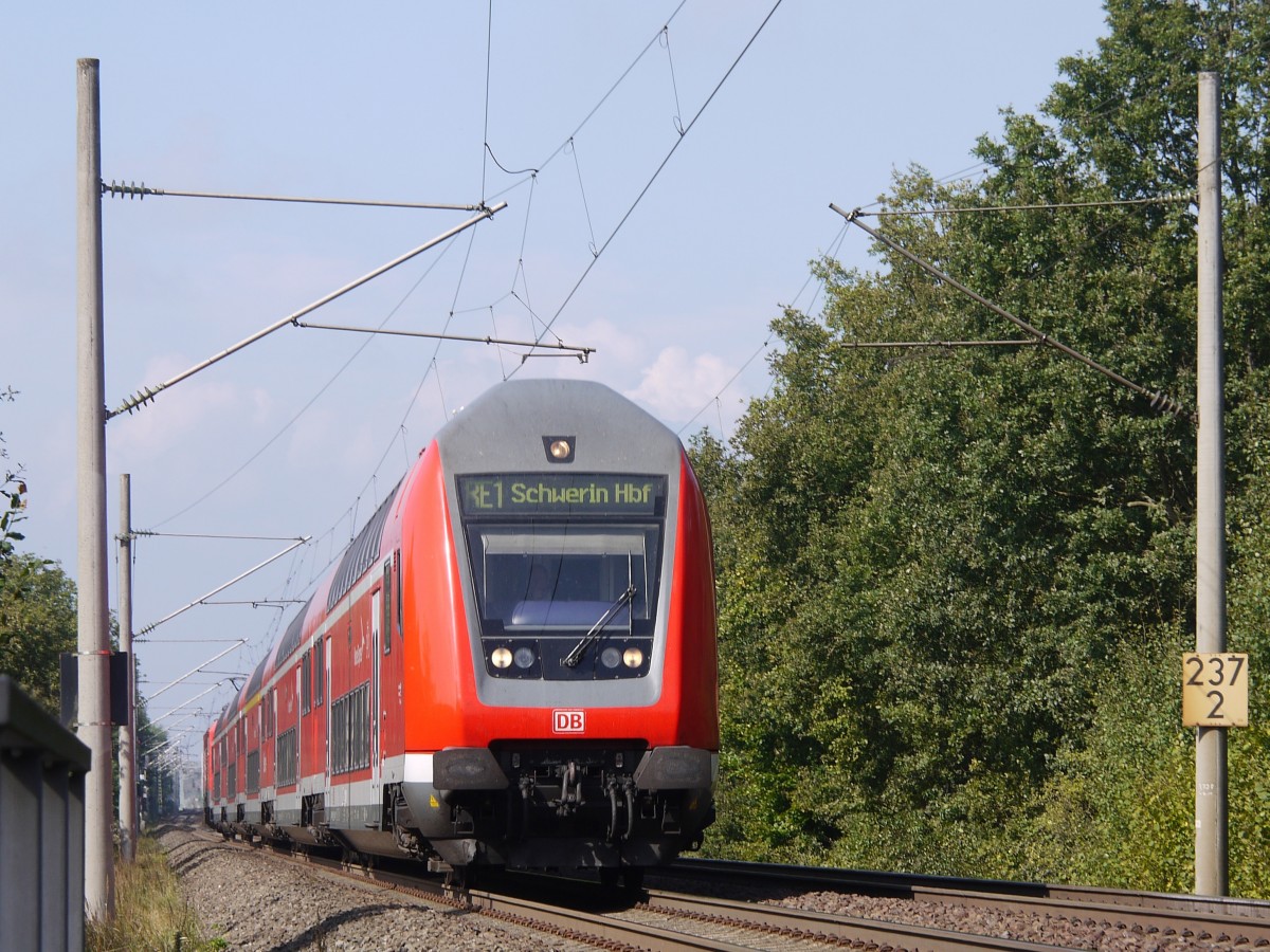 RE 4339 Hamburg Hbf - Schwerin Hbf. kurz hinter Bchen; 13.09.2013
